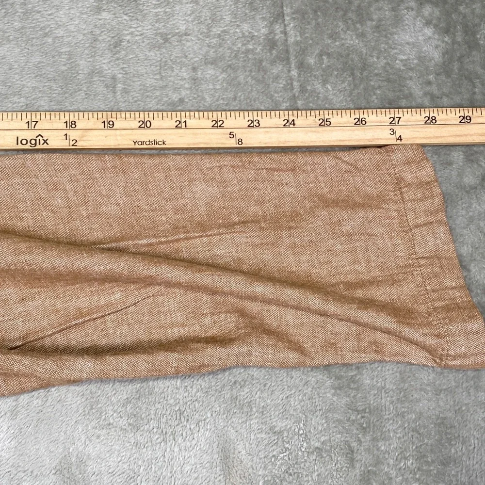 Banana Republic Pants Mens 34 Mason Athletic Tapered Linen Blend Drawstring Tan